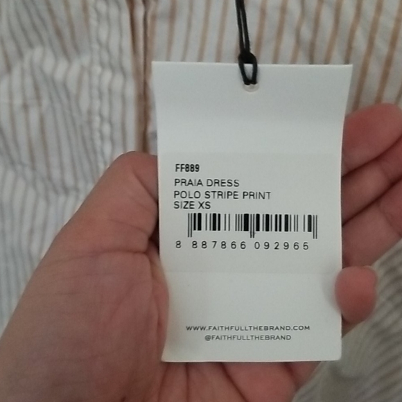 FAITHFULL THE BRAND Praia Striped Dress XS - Picture 5 of 5
